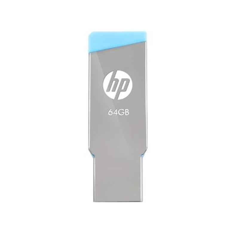 HP V301 64GB USB 2.0 Silver & Blue Pen Drive