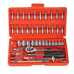 ATHRZ 46 Pcs Screwdriver & Multipurpose Combination Tool Case Precision Socket Set, 46PCTK