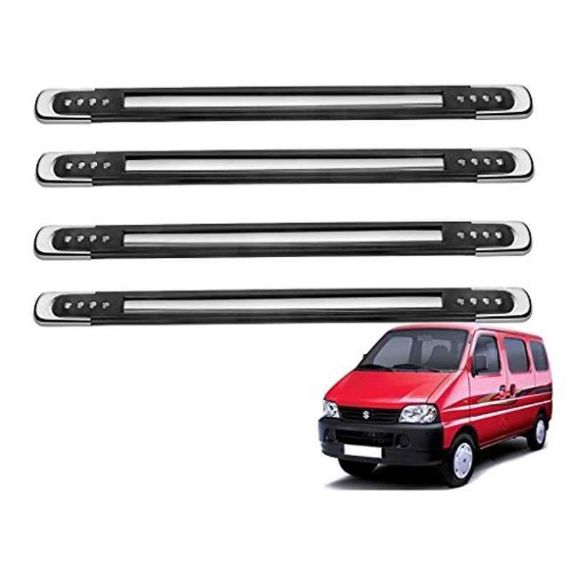 Kozdiko 4 Pcs Designer Black Bumper Protector Set for Maruti Eeco