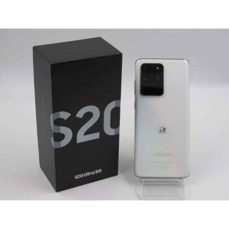 Samsung Galaxy S20 Ultra 6.9 inch 12GB/128GB 5000mAh Cloud White 5G Hybrid-eSIM Smartphone, SMG988