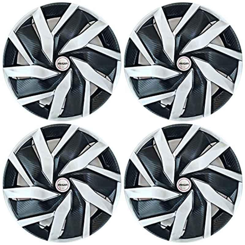 Black and Silver Wheel Cover 14 Inches 