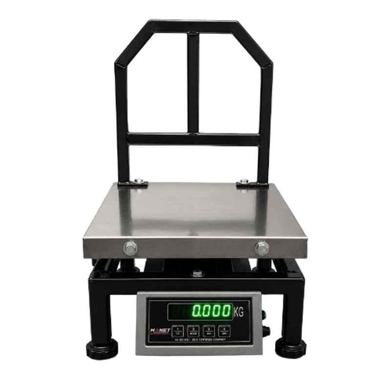 Monet 12x12 inch 50kg Stainless Steel Platform Weighing Scale with Dual Display & 2 Days Battery Backup