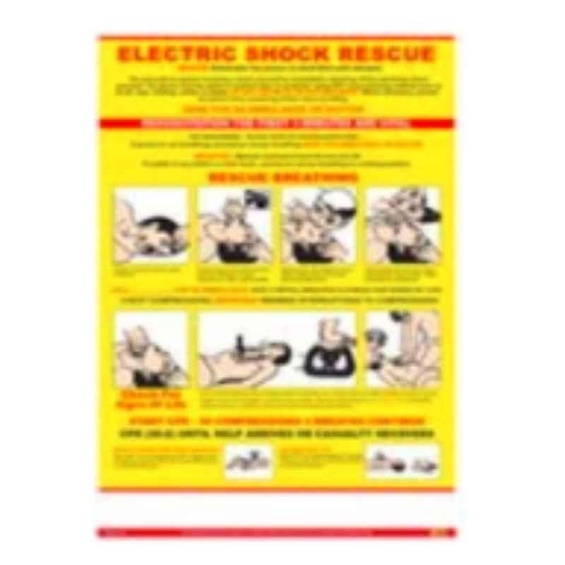 LOTO-LOK 750X500mm Plastic Electric Safety Tips Poster, EL-02