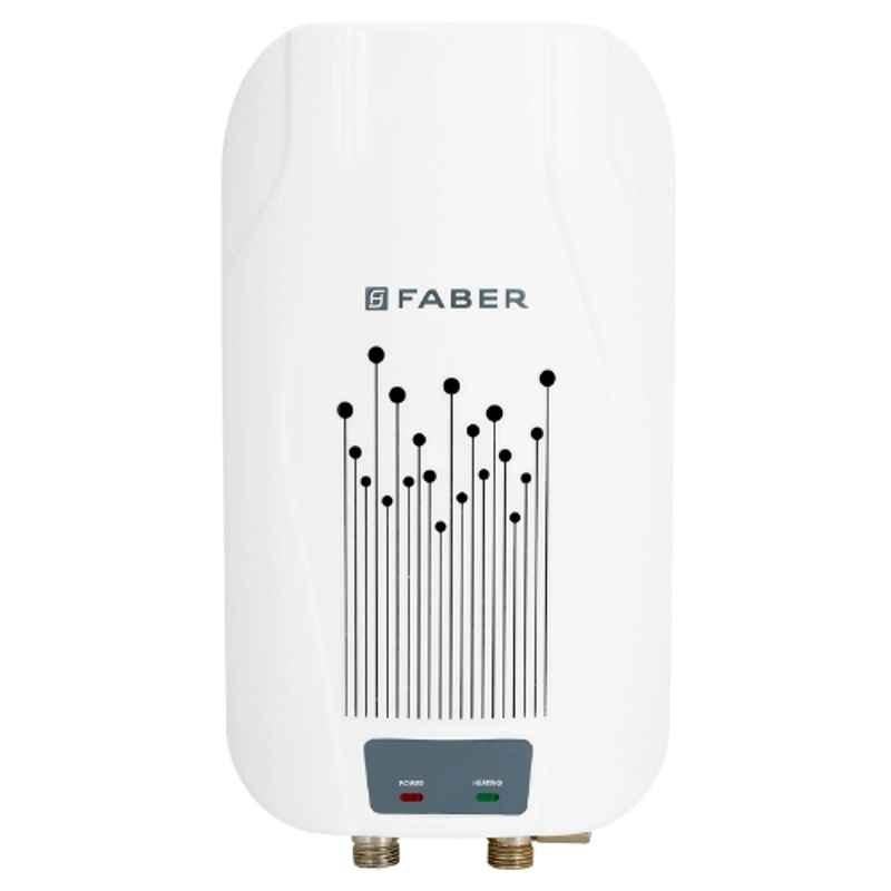 Faber Zippy 3.0 3 Litre 6.5bar White Instant Geyser with 2 Years Warranty, 119.0726.377