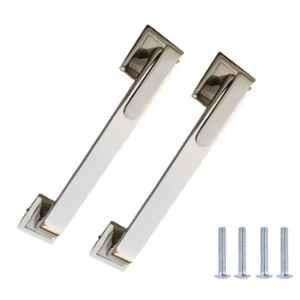 Atom O-109 10 inch Chrome Plated Silver Satin Finish Zinc Pull Handle (Pack of 2)