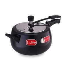 Wonderchef Taurus 5 Litre Hard Anodized Aluminium Black Inner Lid Pressure Cooker with 5 Years Warranty, 63154760