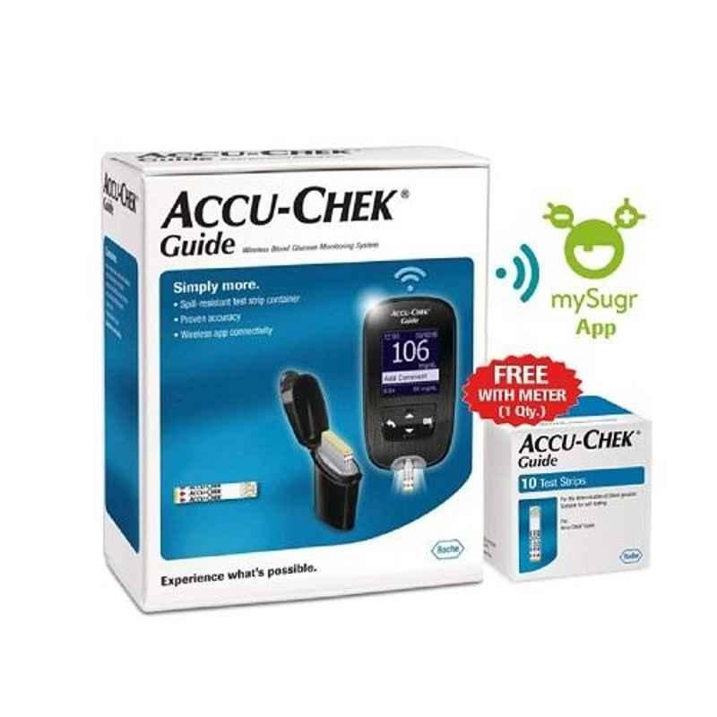 Accu‑Chek Guide Black Bluetooth Blood Glucometer