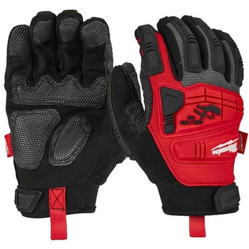 Milwaukee 4932471909 Black & Red Impact Demolition Gloves, Size: M