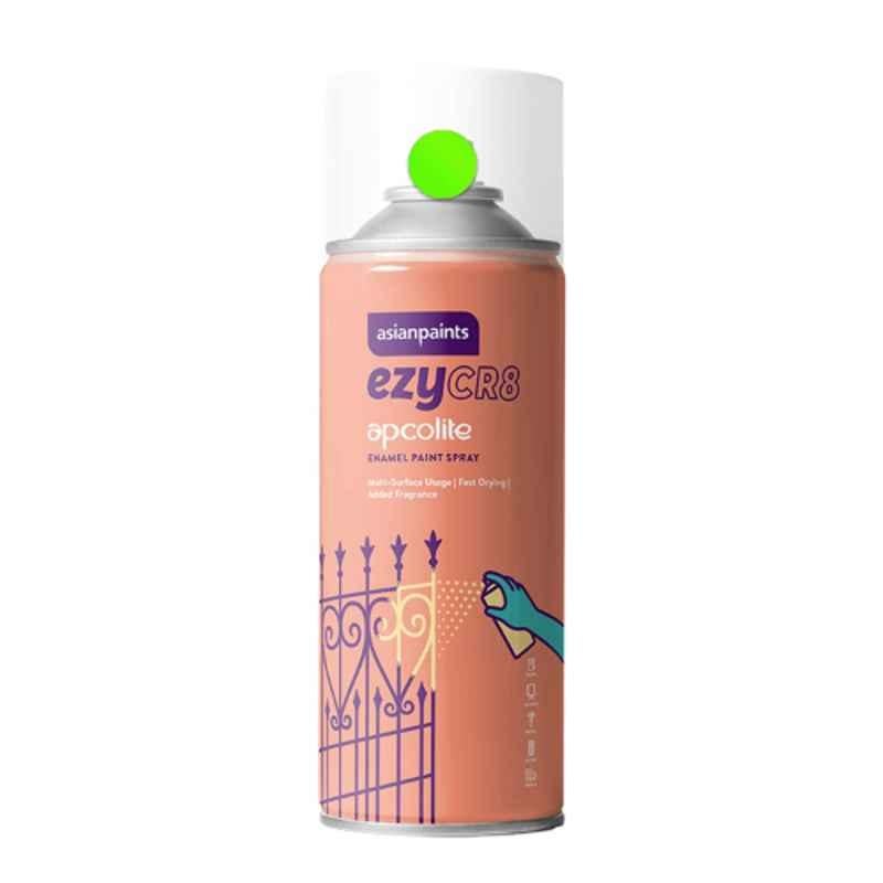 Asian Paints ezyCR8 200ml Fluorescent Green Apcolite Enamel Paint Spray Can, HPCA23487