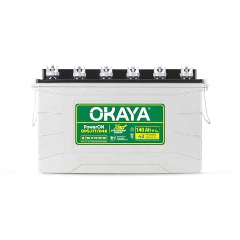 Okaya PowerON 140Ah 12V Jumbo Tubular Inverter Battery with XBD+ Technology, OPSJT17048