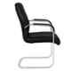 High Living Vesta Leatherette Medium Back Black Office Chair
