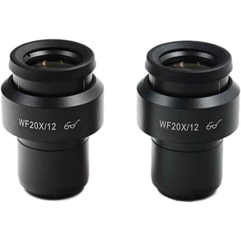 Optike 2 Pcs 20X 12mm Microscope Eyepiece Set, KMASZ-20