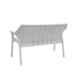 Supreme Love Seat Premium Plastic Milky White Two Seater Sofa