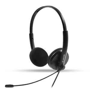 Lapcare LWS-003 ABS Black Super Bass Wired Stereo On Ear Headphone with Mic