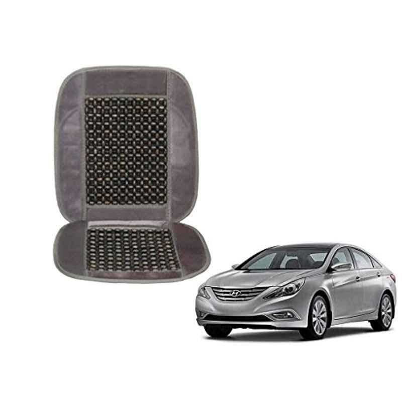 Kozdiko Wooden Beads Car Seat Cushion with Velvet Border for Hyundai Sonata