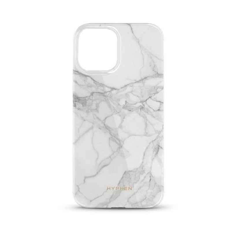 Hyphen Luxe 6.7 inch White Marble Case Cover for iPhone 13 Pro Max, HPC-M13WH676224