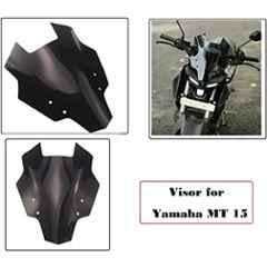 Meenu Arts Bike Visor for Yamaha MT-15 (Black) M-02