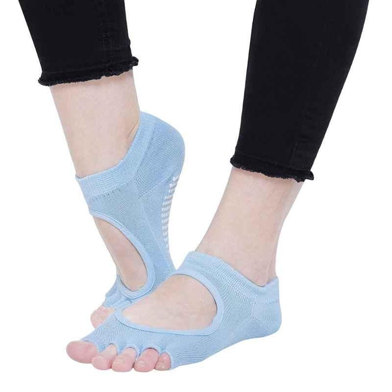 Strauss Sky Blue Yoga Socks, ST-1453