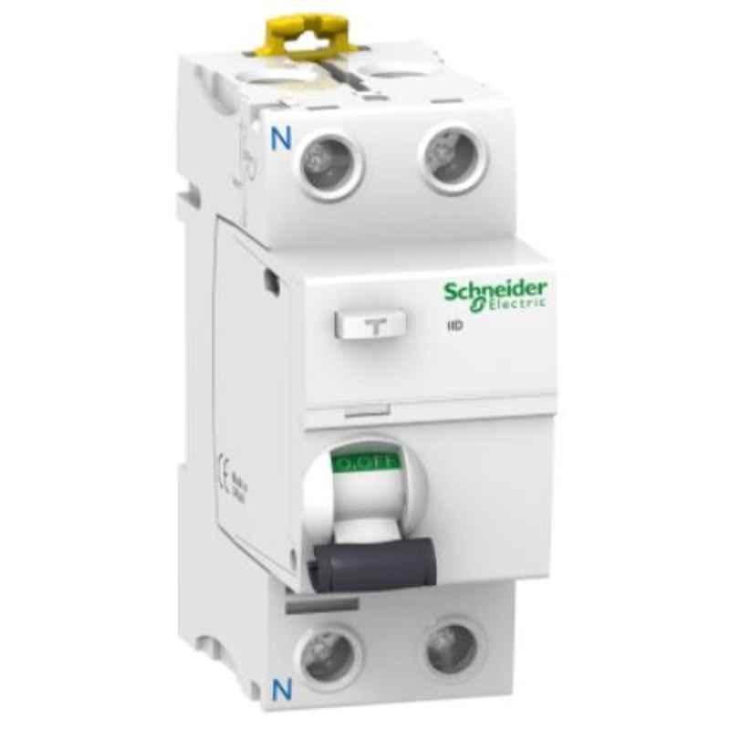 Schneider 100A 300mA 2 Pole IID Residual Current Circuit Breaker, A9R14291