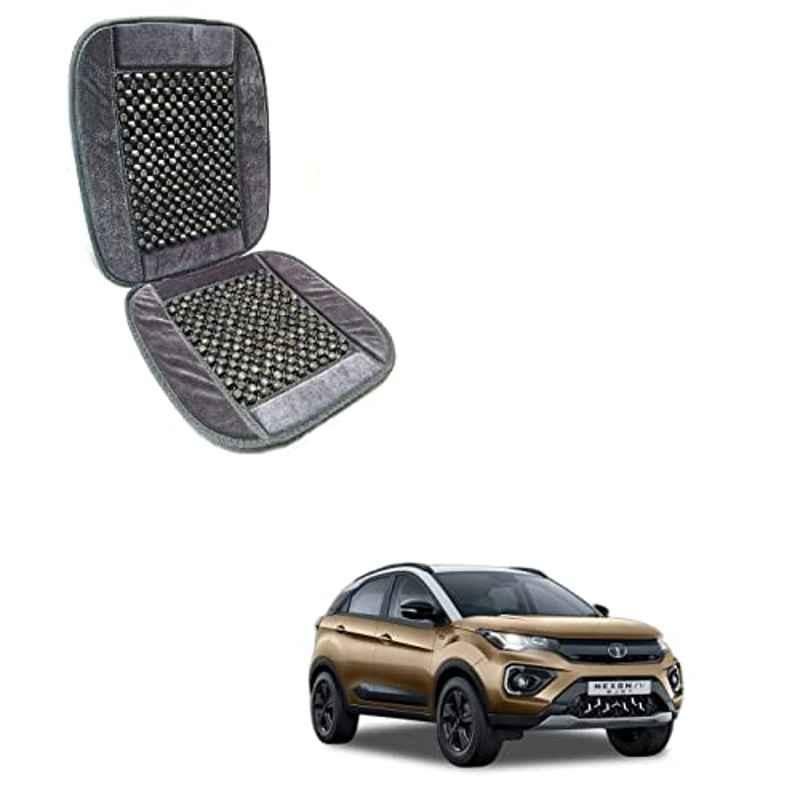 Kozdiko Wooden Bead & Nylon Grey Seat Cover for Tata Nexon EV