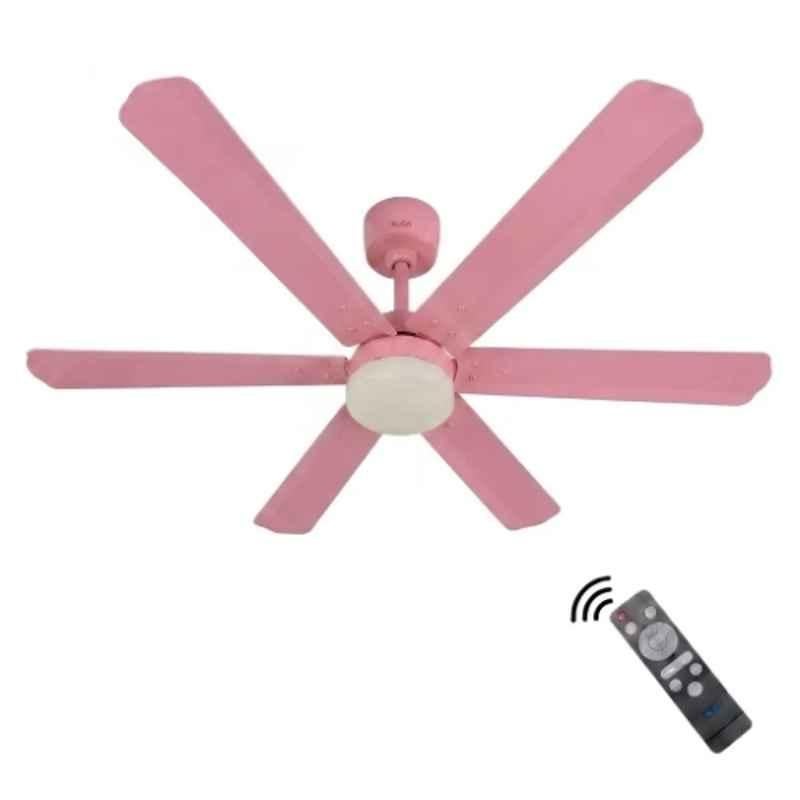 Xuga Zephyr F1L 32W 5 Star 320rpm Copper Motor Pink BLDC 6 Blade Ceiling Fan with Remote & 5 Years Warranty, Sweep: 1200 mm