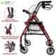 Entros 136kg Aluminum Light Weight Rollator with Seat & Wheel, SC5001