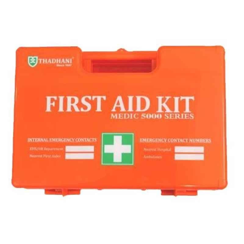 Thadhani 5000 Series Orange Plastic First Aid Kit Box