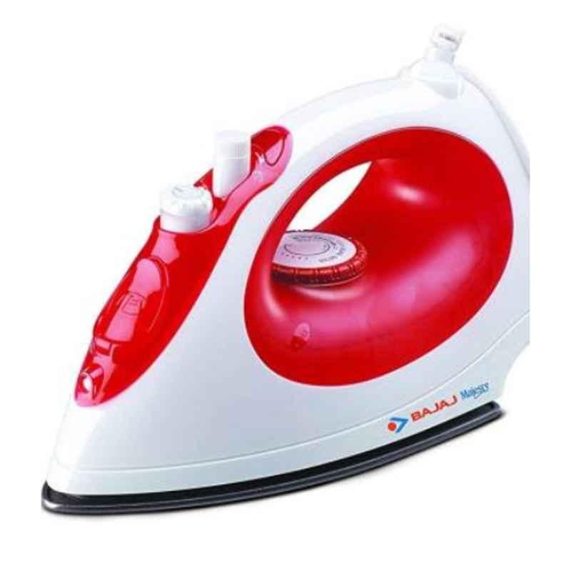 Bajaj Majesty MX-15 1200W White & Red Steam Iron, 440199
