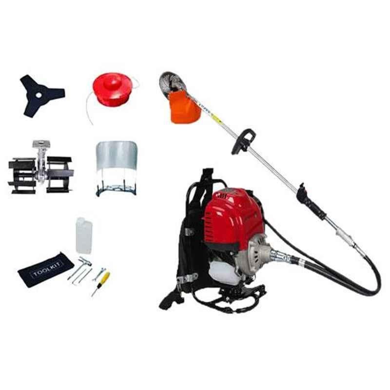 NFE 1.7HP 35CC 4 Stroke Petrol Brush Cutter with Tiller Attachment & Accessories, NFE-4BP