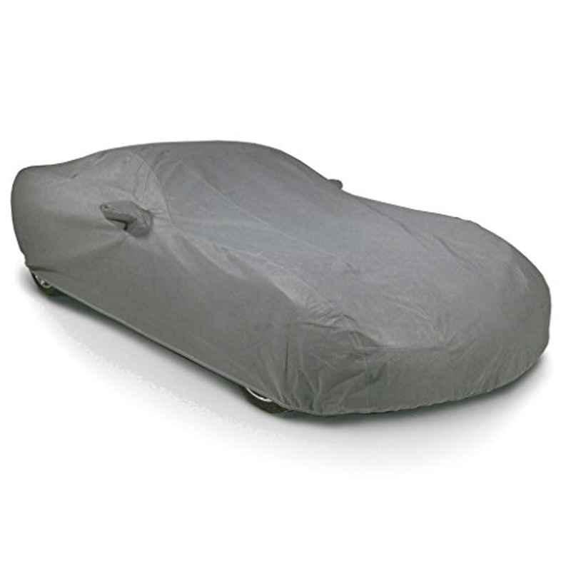 Kozdiko Polyester Matty Grey Car Body Cover with Mirror Pockets & Buckle Belt for Mercedes Benz CLS