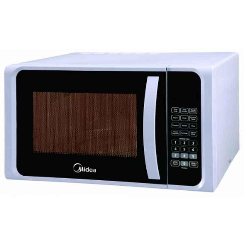 Midea 800W 23L White Solo Microwave Oven, EM823ARR