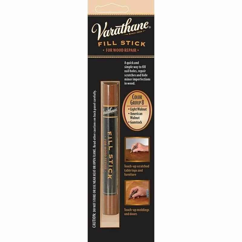Varathane Fill Stick For Wood Repair, 215369, 3.4 Oz, Group 8, Light Walnut