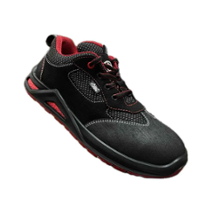 Allen Cooper ACM 1697 High Performance Black Mesh 200J Steel Toe Safety Shoe, Size: 8
