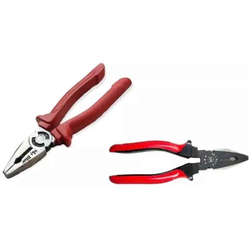 Sky Blue 2 Pcs 7.8 inch Lineman Plier Combo, SBE_PLIER_COMBO_MOD_00513