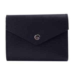 Chupani Genuine Leather Black Multi Card Slots Wallet for Women