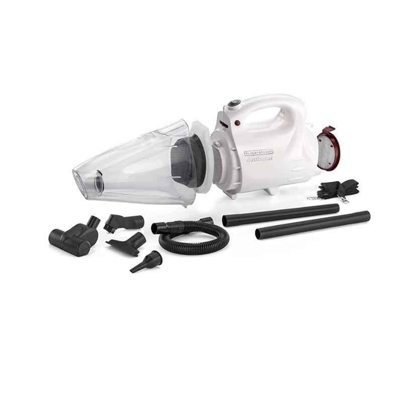 Black+Decker 800W White Vacuum Cleaner & Blower with 8 Attachments, VH802