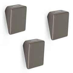 Plantex Knobs for Drawers/Square Drawer Knobs for Cabinets/Pull-Push Knobs for Kitchen/Bedroom Drawer (Pack of 3) SH-331, Satin Black