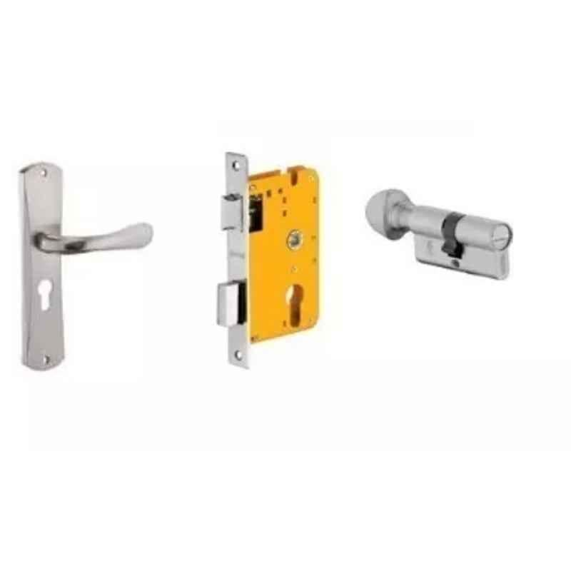 Dorset HL Series Lily 60mm Stainless Steel Patina Finish Door Handle Lock Set with Coin & Knob