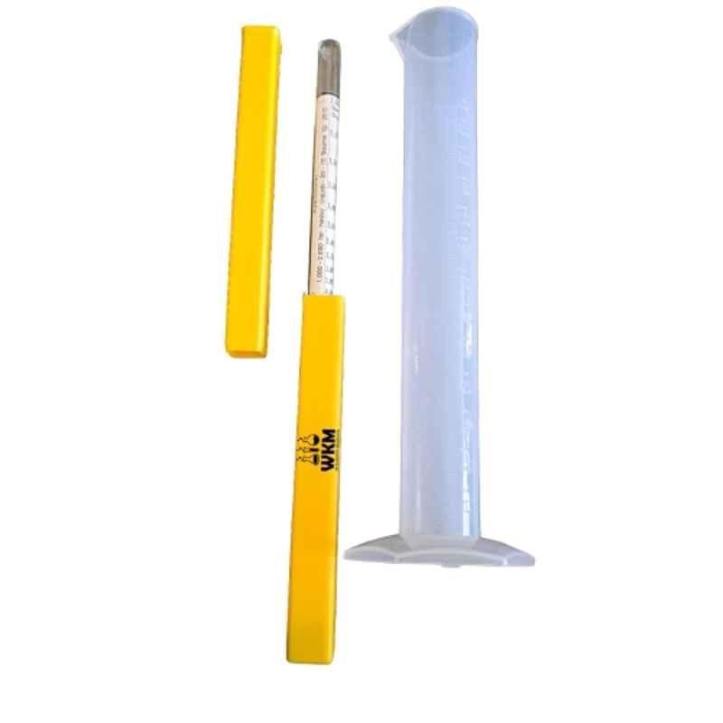 WKM Glass Clear Specific Gravity Hydrometer with 250ml Cylinder, KTN172