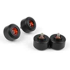 AOW 4 Pcs Front & Rear Fork Wheel Frame Slider Crash Protector for KTM Duke 125 200 390 (Black) b-15