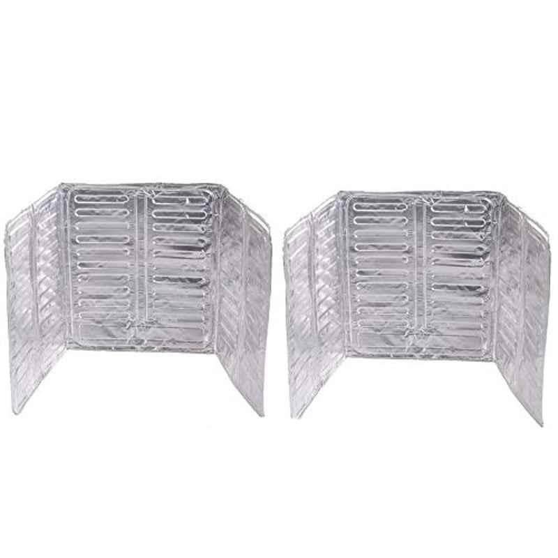 Rubik Aluminium Foil Silver Oil Splash Guard Cooking (Pack of 2)