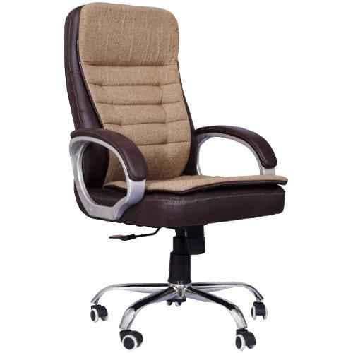 Buy Mrc Maze Brown Cream Leather Suede High Back Revolving Office Chair Online At Price 8539