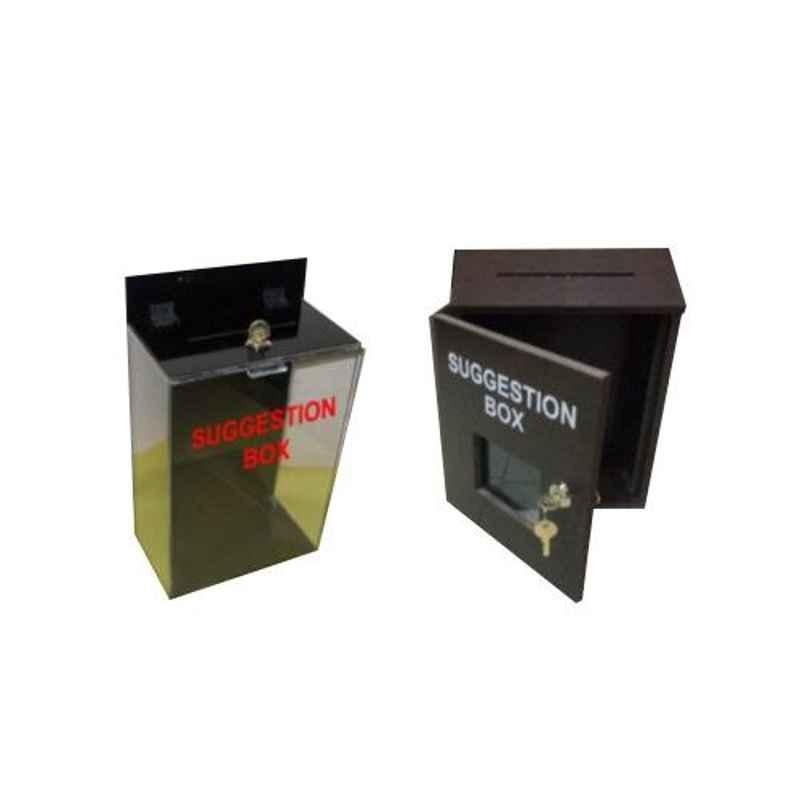 Plastikraft 12x4.75x8 inch Transparent Acrylic Suggestion Box/Complain Box