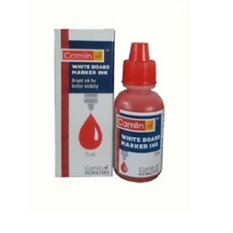 Camlin Red White Board Marker Ink, 20000C407 (Pack of 10)