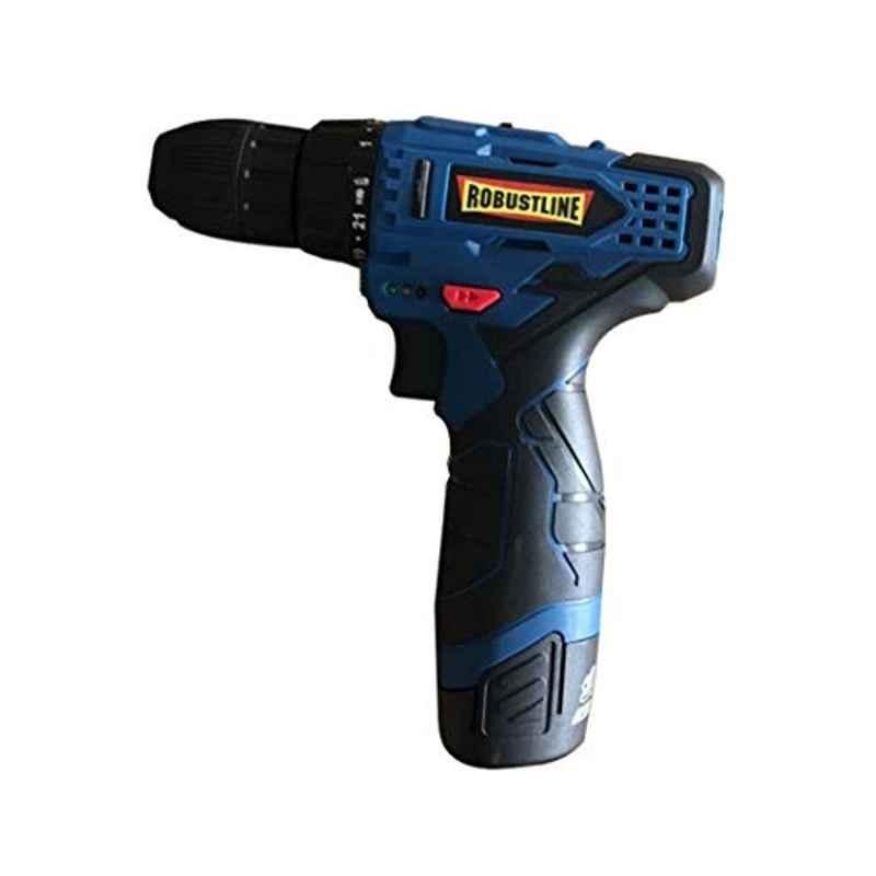 Robustline Drill Machine Cordless-12V, Precise Control Drilling (1 Extra Battery & 1 Screw Bit Free), 1 Year Warranty