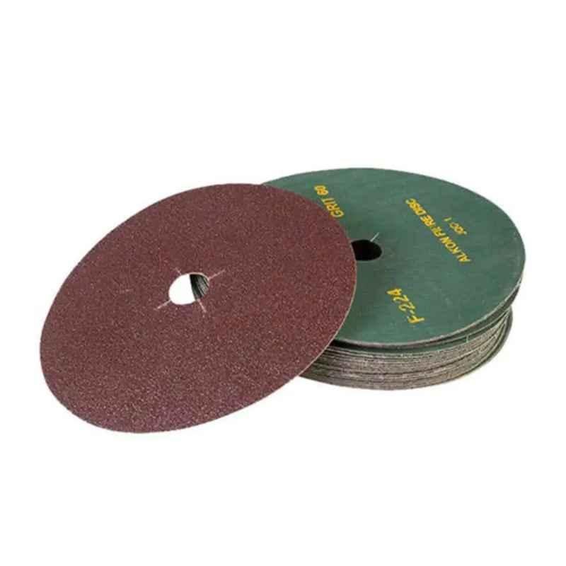 Gazelle 180mm 60 Grits Fibber Coated Sanding Disc, F224/7/60
