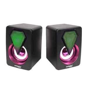 Zebion Austin 6W 2.0 Multimedia Gaming Speaker with RGB Multicolor Light