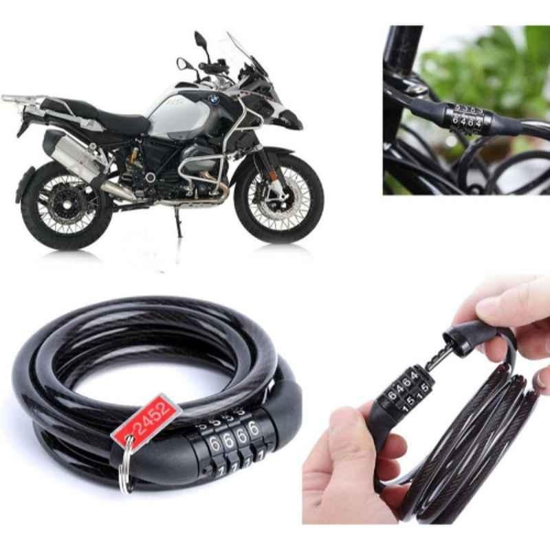 Auto Pearl PVC & Plastic Black Combination Cable Lock for 1200 GS, 521