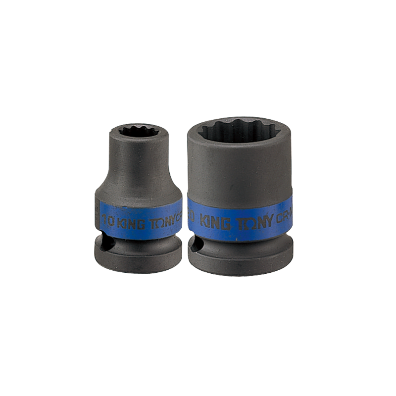 King Tony 3/4 Inch 23mm Bi-Hexagon Standard Impact Socket, 653023M