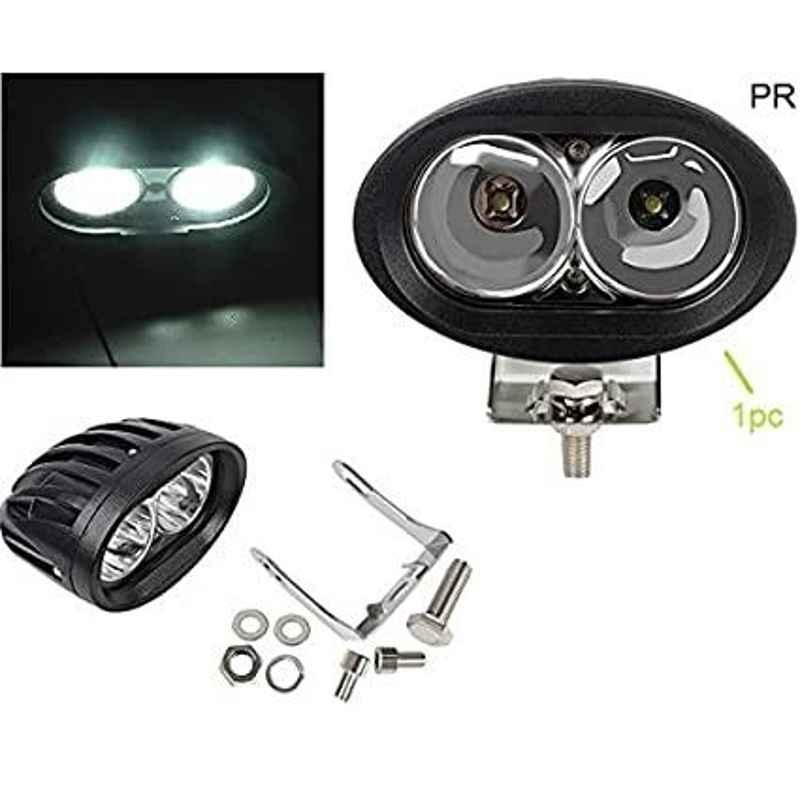 AOW (20W) Oval Projector Fog Light Auxiliary Spot LED Light Off-Road Driving Lights LED Fog Lights for Renault Koleos (Pack of 2)